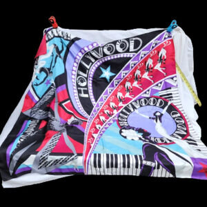 Bob Mackie HUGE Hollywood silk scarf NWOT‎